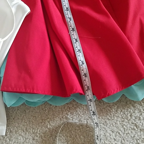 Vintage red button down dress. - Picture 7 of 8